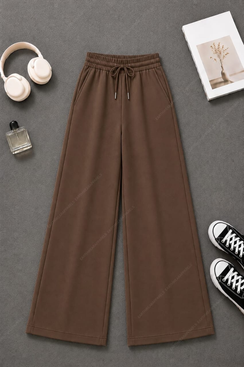 Terry Wide-Leg Trousers