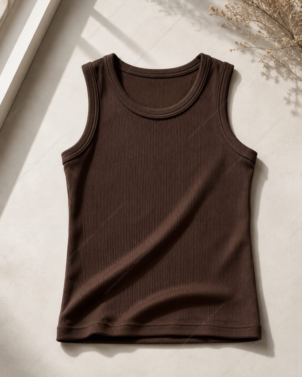Rib-Knitted Tank Top
