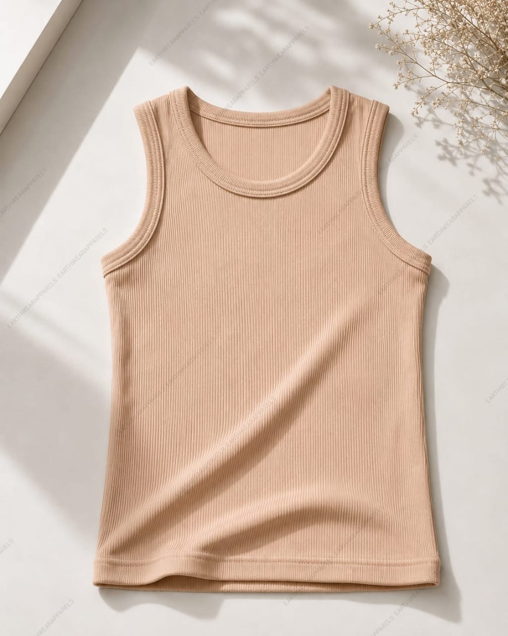 Rib-Knitted Tank Top