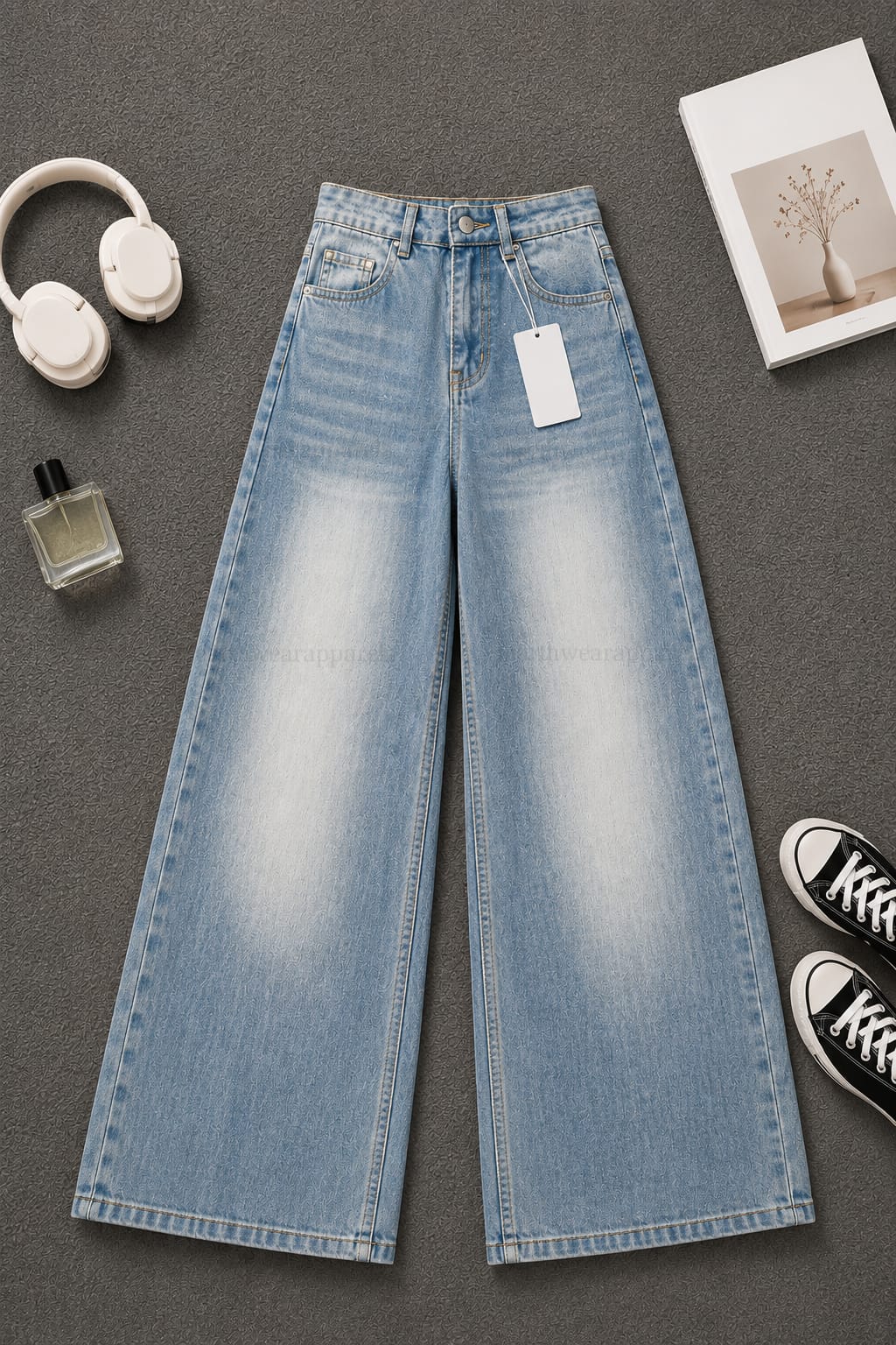 High Waisted Vintage Wide-Leg Jeans
